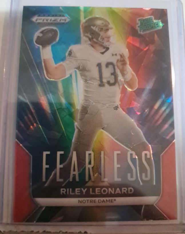 2024 Panini Prizm Draft Picks #F-RL Riley Leonard Fearless — front