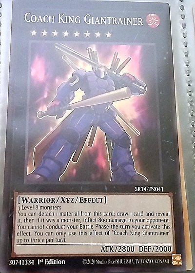 2020 Yu-Gi-Oh! SR14-EN041 Coach King Giantrainer — front