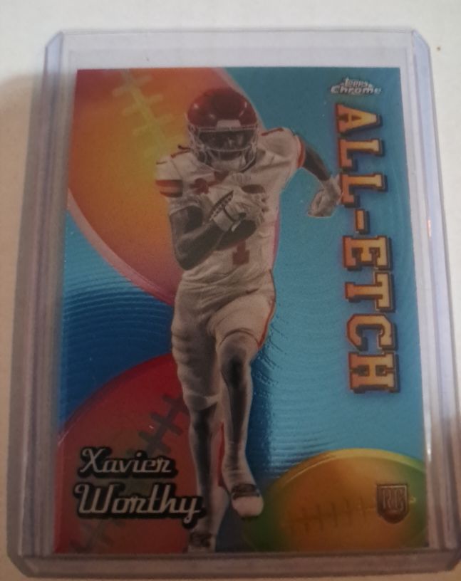 2024 Topps Chrome #CAE-XW Xavier Worthy All-Etch — front