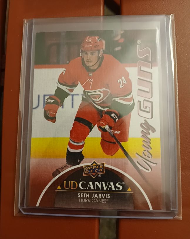 2021-22 Upper Deck Extended Series UD Canvas Young Guns #C376 Seth Jarvis — front