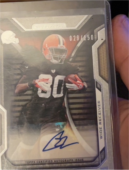 2012 Topps Strata Rookie Autographs #RA-TB Travis Benjamin — front
