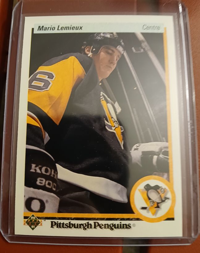 1990-91 Upper Deck #144 Mario Lemieux — front