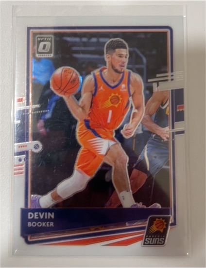 2020-21 Donruss Optic #122 Devin Booker — front