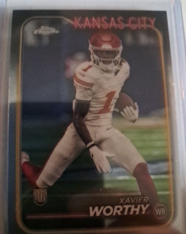 2024 Topps Chrome #208 Xavier Worthy — front