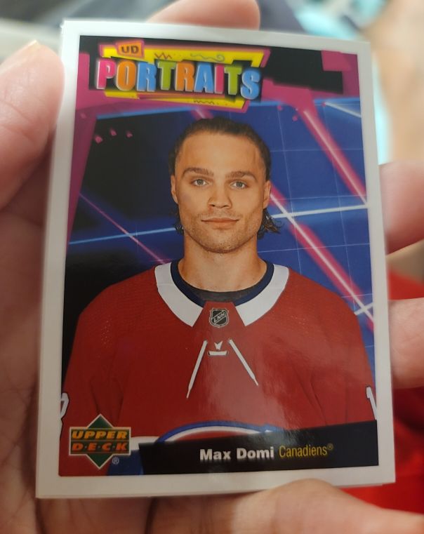 2020-21 Upper Deck UD Portraits #P-15 Max Domi — front