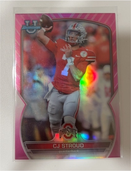 2022 Bowman Chrome University #100 CJ Stroud — front