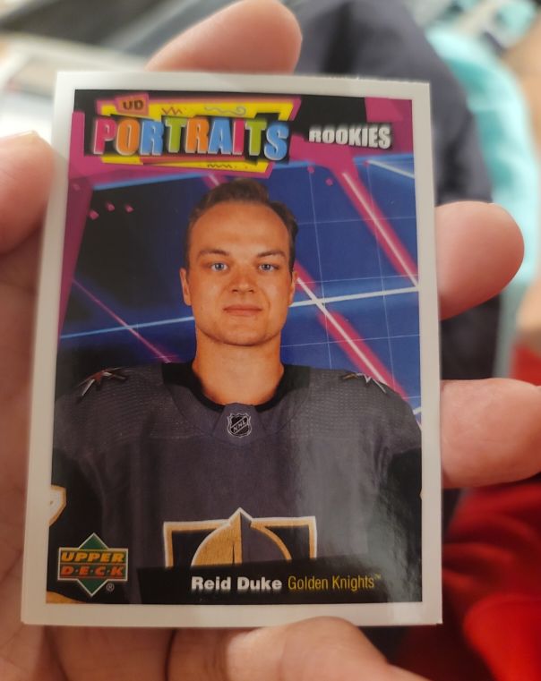 2020-21 Upper Deck UD Portraits Rookies #P-64 Reid Duke — front