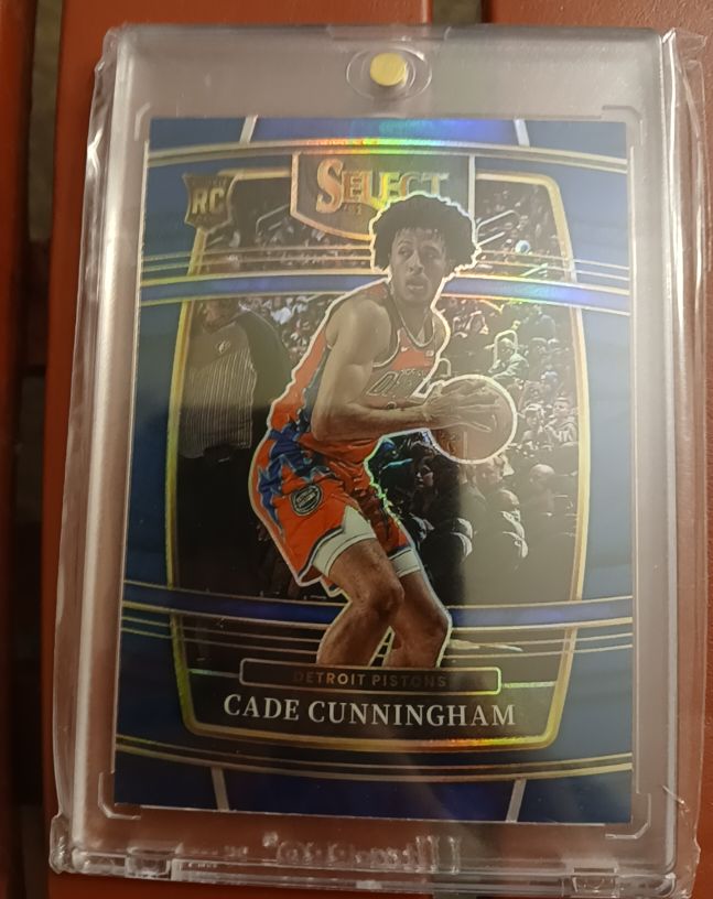 2021-22 Panini Select #11 Cade Cunningham Rookie RC Detroit Pistons Blue Concourse — front
