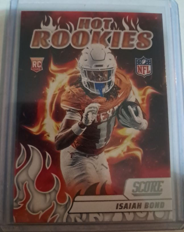 2025 Panini Score #13 Isaiah Bond Hot Rookies — front