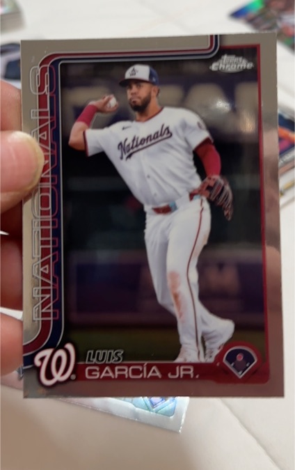 2025 Topps Chrome #269 Luis Garcia Jr. — front