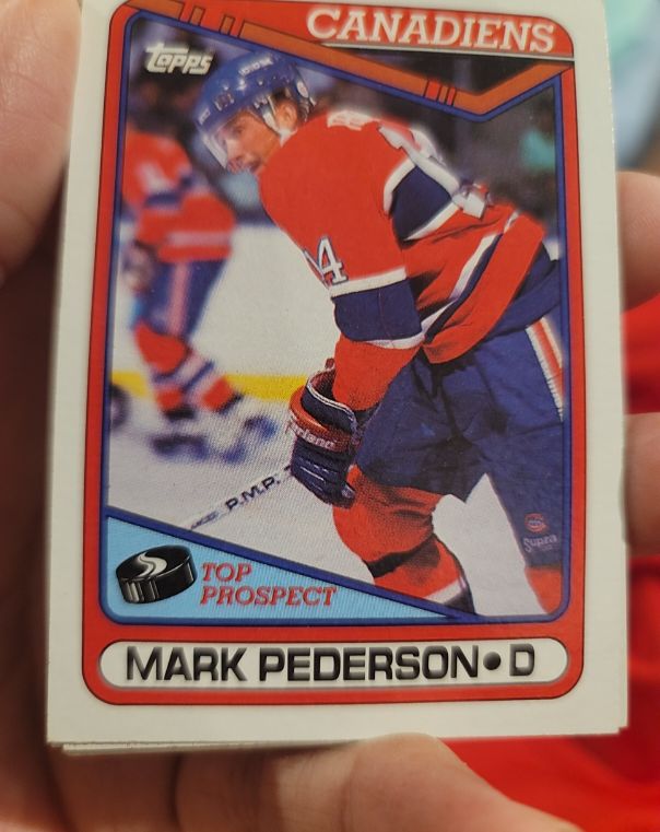 1990-91 Topps #82 Mark Pederson — front