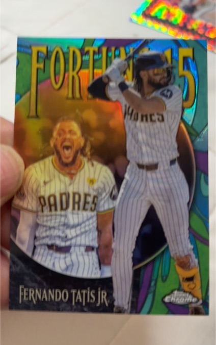 2025 Topps Chrome Fortune 15 #F15-3 Fernando Tatis Jr. — front