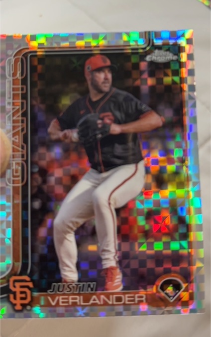 2025 Topps Chrome #242 Justin Verlander — front