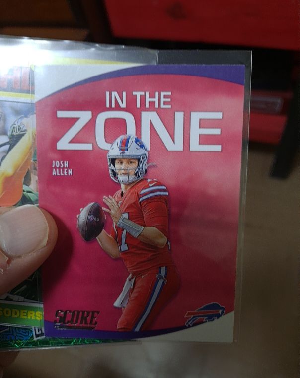 2020 Panini Score In the Zone #IZ-JA Josh Allen — front