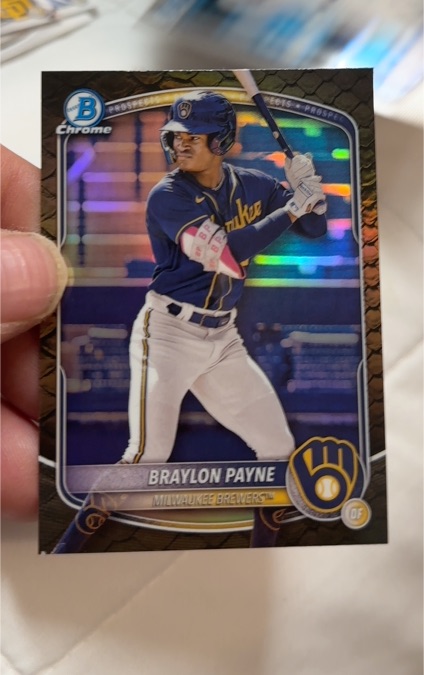 2025 Bowman Chrome Prospects #BCP-148 Braylon Payne — front
