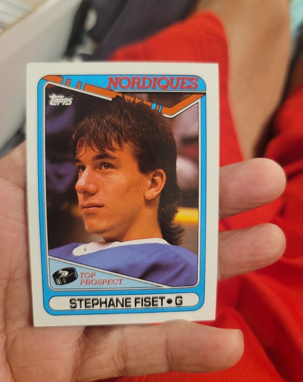 1990-91 Topps #312 Stephane Fiset — front