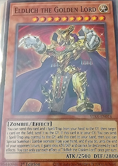 2020 Yu-Gi-Oh! RA01-EN016 Eldlich the Golden Lord — front