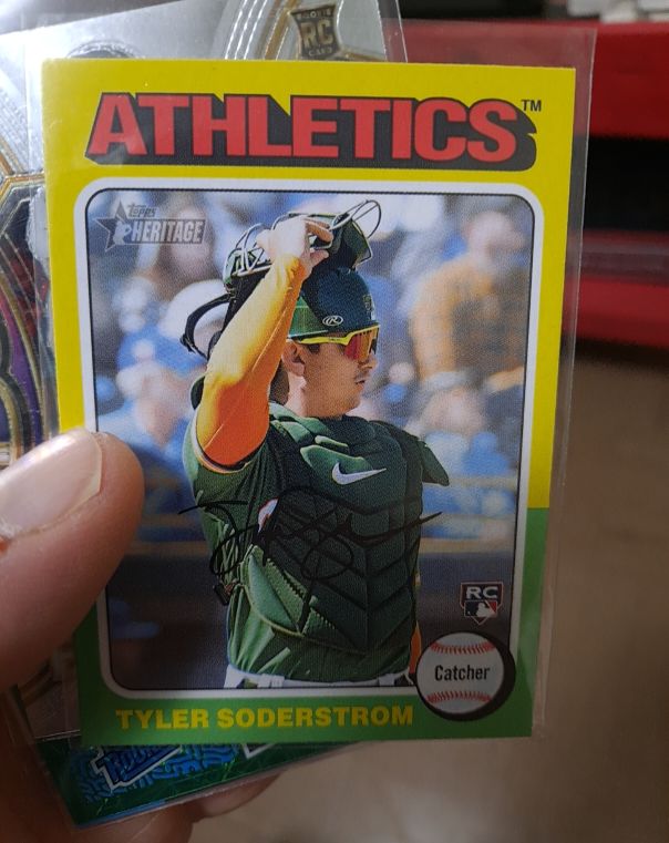 2024 Topps Heritage #471 Tyler Soderstrom — front
