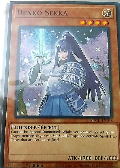 2020 Yu-Gi-Oh! SDCH-EN018 Denko Sekka — front