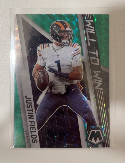 2022 Panini Mosaic #WW-14 Justin Fields Will to Win — front