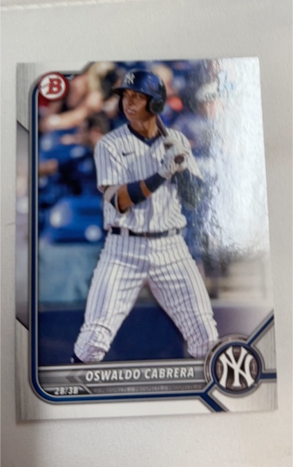 2022 Bowman Prospects #BP-17 Oswaldo Cabrera — front
