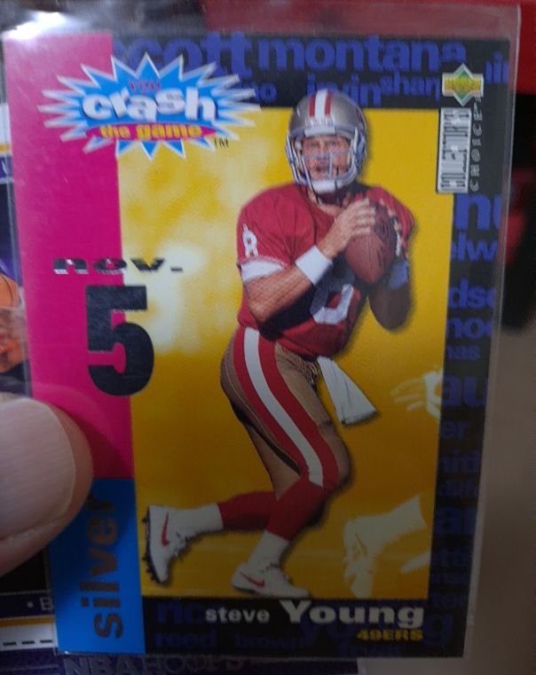 1995 Upper Deck Collector's Choice Crash The Game #C5 Steve Young — front