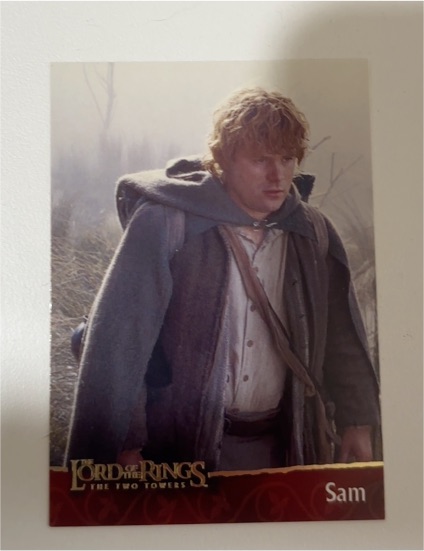 2002 Topps Lord of the Rings The Two Towers Sam — front