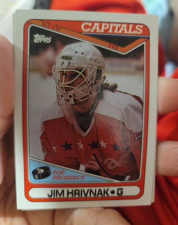 1990-91 Topps #9 Jim Hrivnak — front