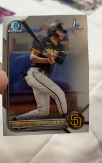 2022 Bowman Chrome #BCP-108 James Wood — front