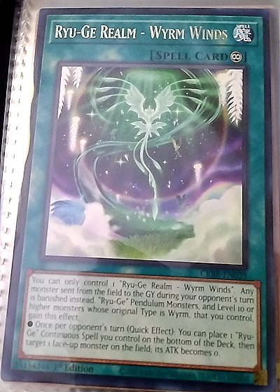 Yu-Gi-Oh! Crossover Breakers CRBR-EN039 Ryu-Ge Realm - Wyrm Winds — front