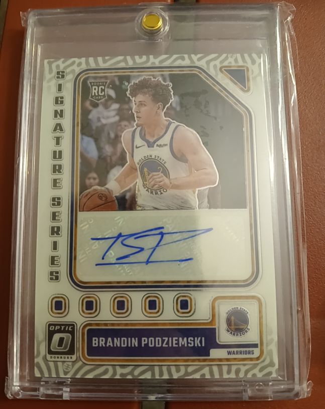 2023-24 Donruss Optic Signature Series #SS-POD Brandin Podziemski Rookie Auto RC — front
