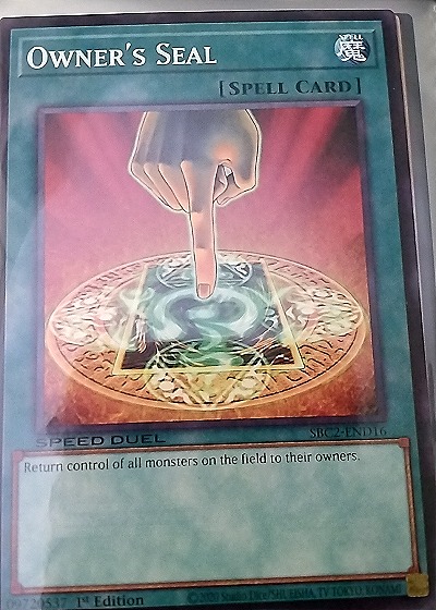 2024 Yu-Gi-Oh! SBC2-END16 Owner's Seal — front