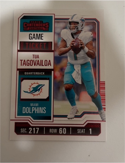2023 Panini Contenders Season Ticket #64 Tua Tagovailoa — front