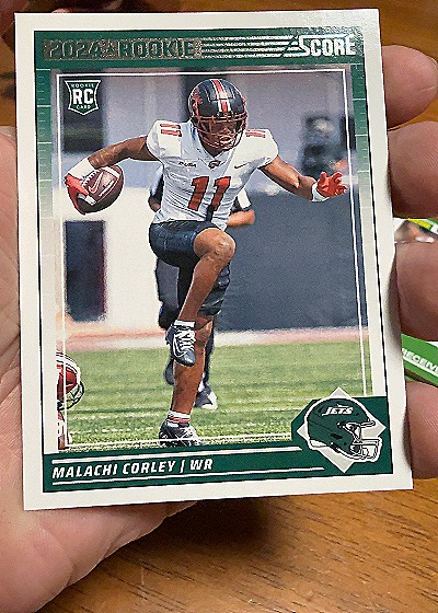 2024 Panini Score #RC Malachi Corley — front