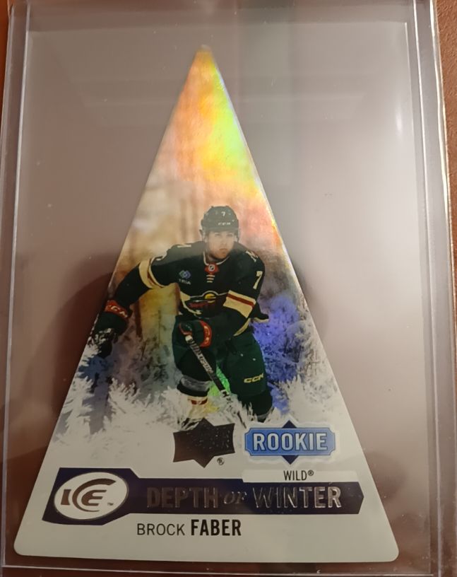 2023-24 Upper Deck Ice Depth of Winter #DW-44 Brock Faber — front