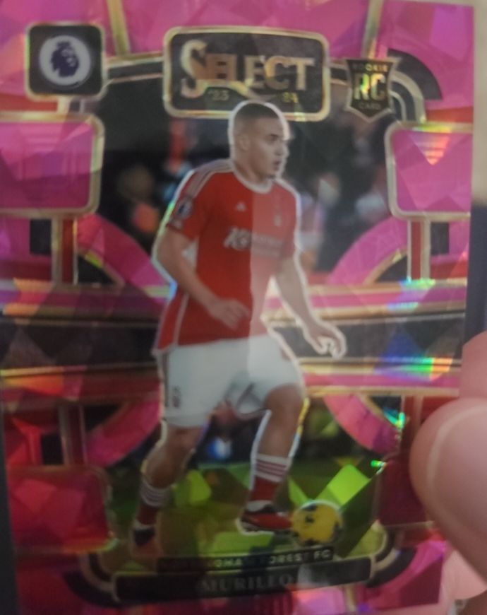 2023-24 Panini Select Premier League #7 Murillo Pink Ice Prizm Rookie Nottingham Forest — front