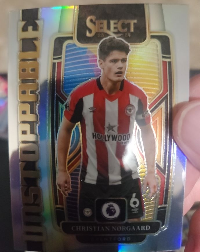 2023-24 Panini Select Premier League #22 Christian Norgaard Unstoppable Silver — front