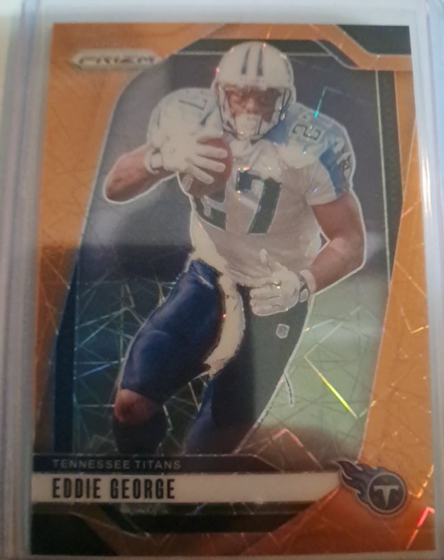 2024 Panini Prizm Orange Lazer #20 Eddie George — front