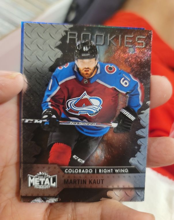 2020-21 Skybox Metal Universe #129 Martin Kaut Rookie Card — front
