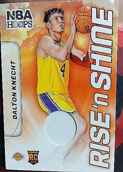 2024-25 Panini NBA Hoops Rise N Shine Memorabilia #RSM-DKL Dalton Knecht — front