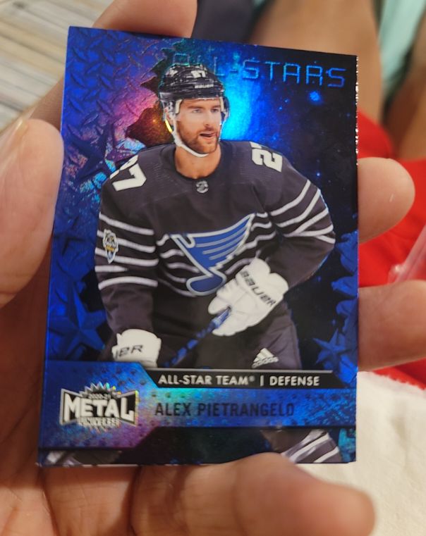 2020-21 Skybox Metal Universe Blue Spectrum #174 Alex Pietrangelo — front
