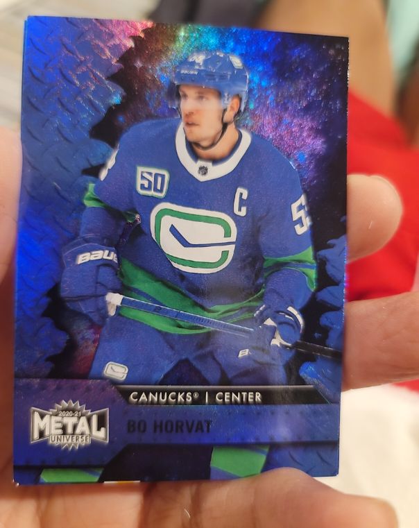 2020-21 Skybox Metal Universe #94 Bo Horvat — front