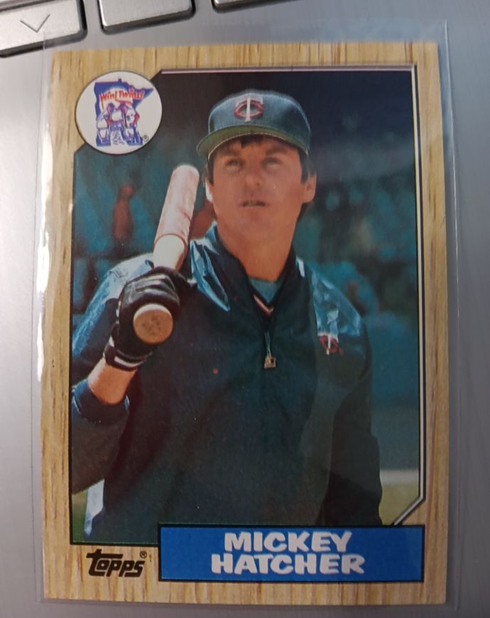 1987 Topps #504 Mickey Hatcher — front
