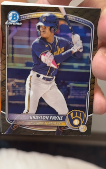2025 Bowman Chrome Prospects #BCP-148 Braylon Payne — front