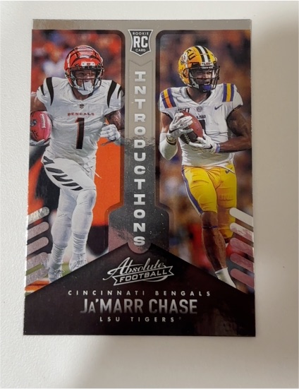 2021 Panini Absolute Introductions #INT-5 Ja'Marr Chase — front