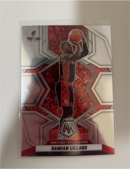 2021-22 Panini Mosaic #50 Damian Lillard — front