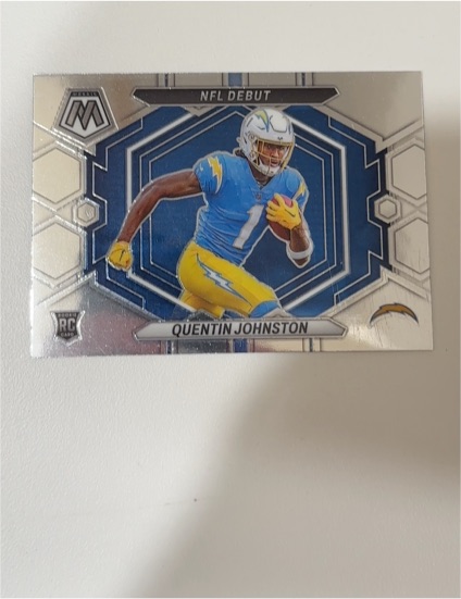 2023 Panini Mosaic #ND-16 Quentin Johnston NFL Debut — front