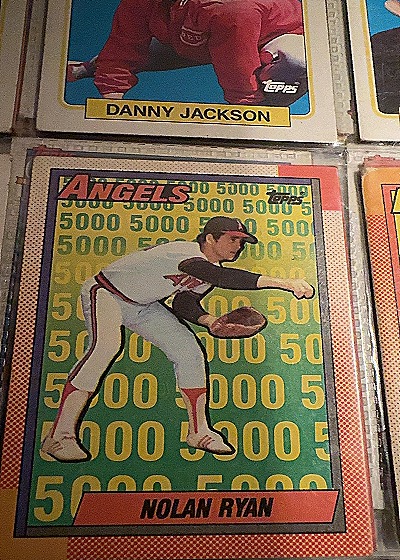 1990 Topps #3 Nolan Ryan 5000 Strikeouts California Angels — front