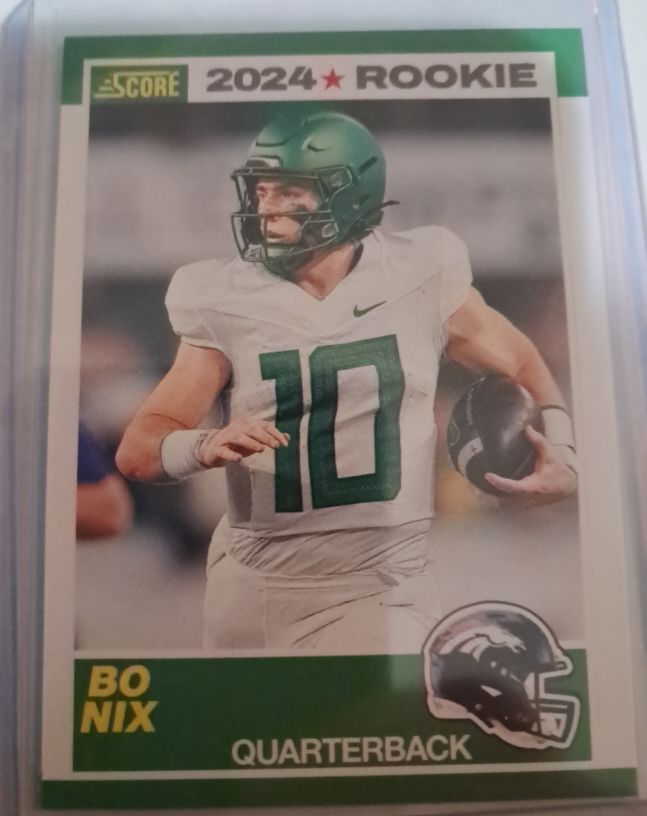 2024 Score #9 Bo Nix Rookie — front