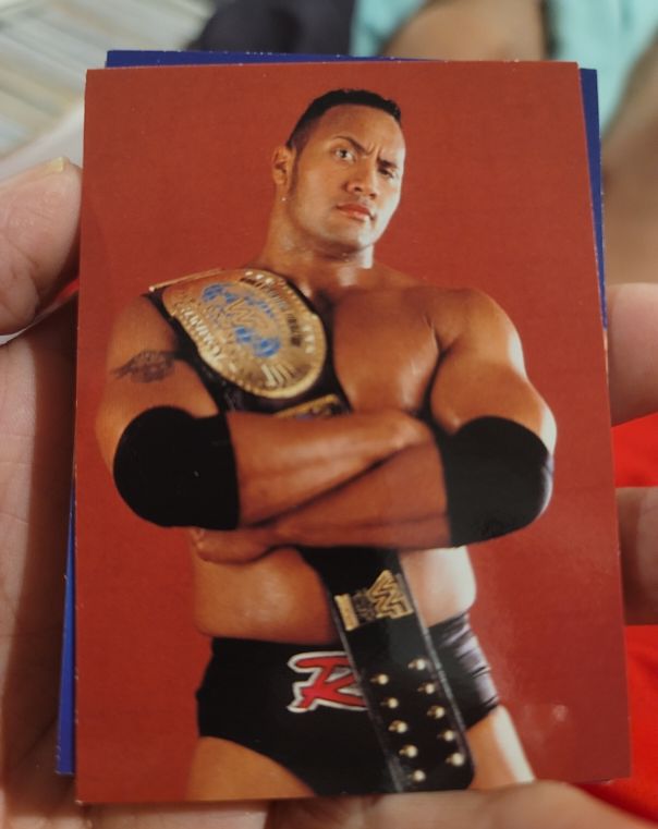 1998 Comic Images WWF Superstarz #8 The Rock Rookie RC — front